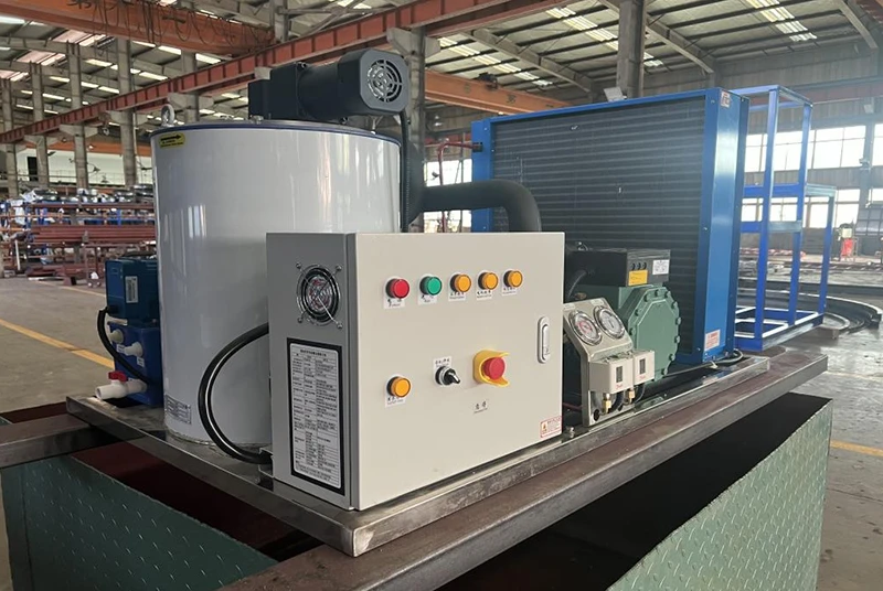 Machine &agrave; glace en &eacute;cailles de 1&nbsp;tonne avec Compresseur Bitzer et salle de stockage de glace de 1&nbsp;000&nbsp;kg&nbsp;&ndash;&nbsp;Kenya