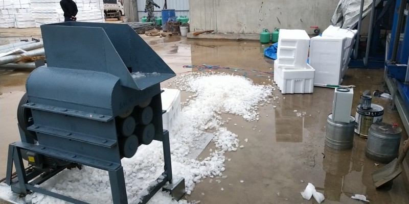 Usine à glace industrielle en bloc à évaporation directe de 20 tonnes