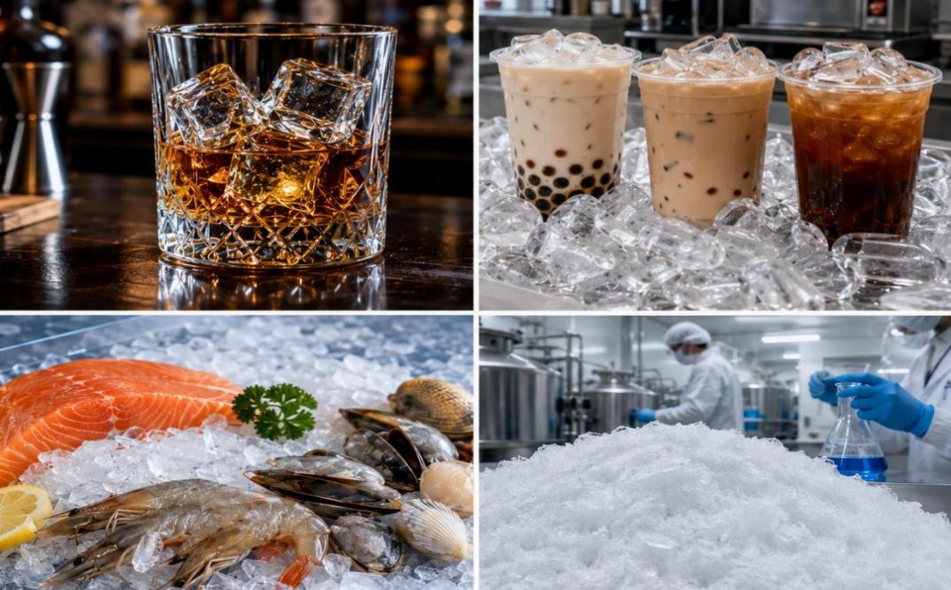 Types de glace pour machines à glace industrielles, mécanismes de formation et scénarios d'application