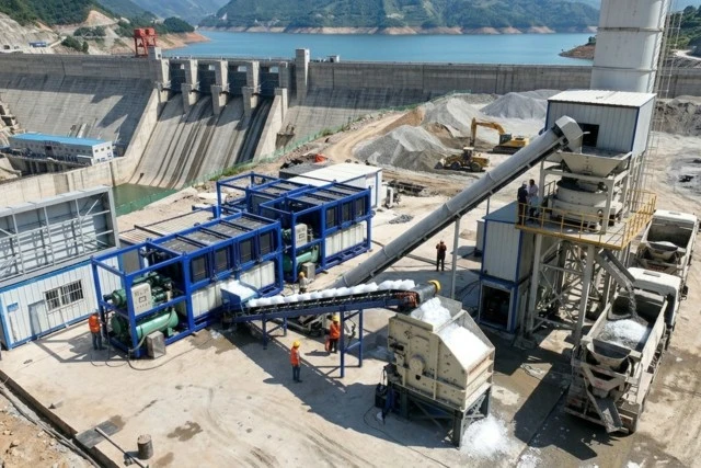 Refroidissement du b&eacute;ton et industriel